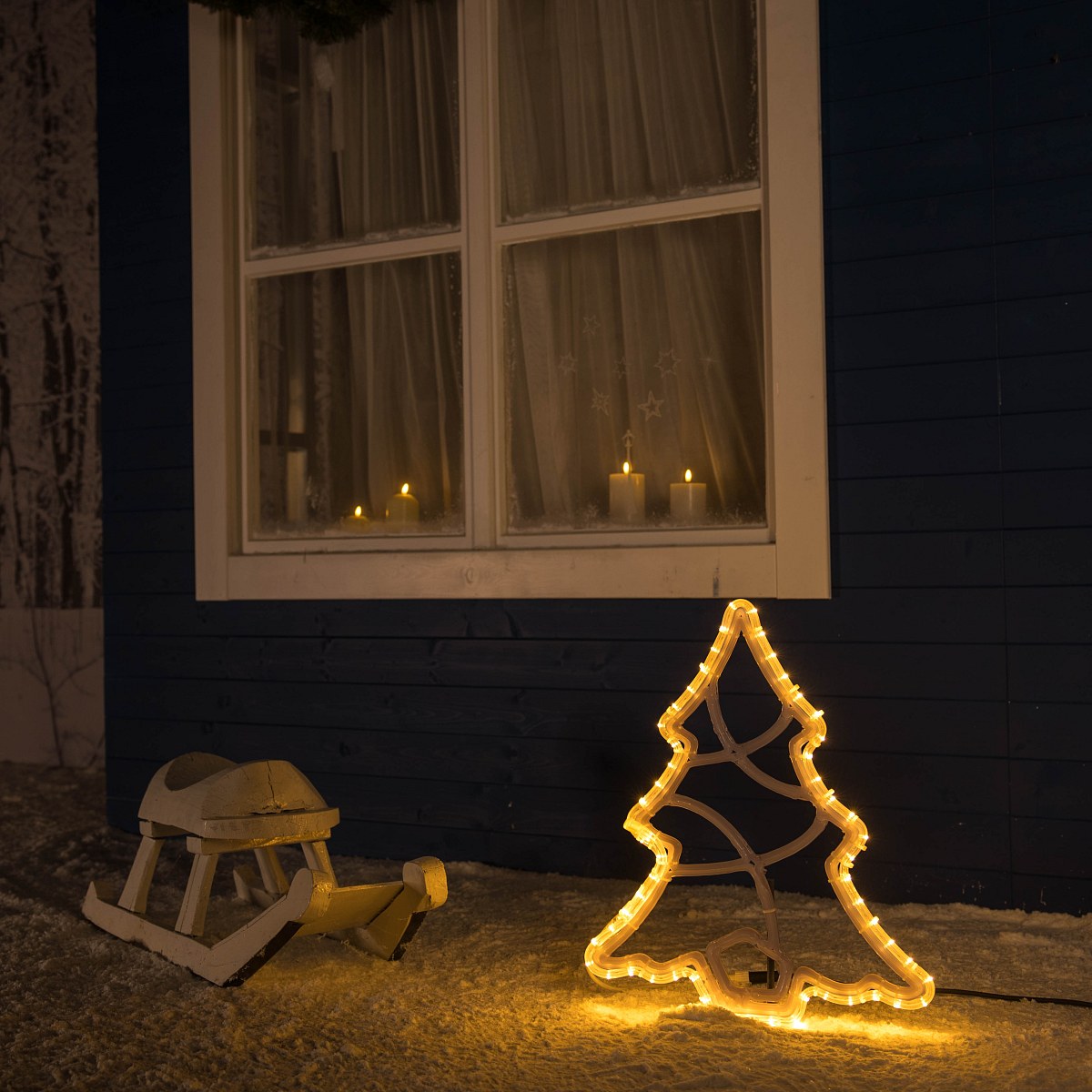 Weihnachtsbaum, 30 cm, Warmweiß