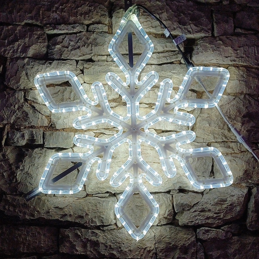 LED Schneeflocke, 65 cm, kaltweiß