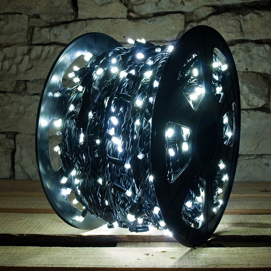 LED-Lichtkette - FLASH, 100m, kaltweiß, 1000 Dioden